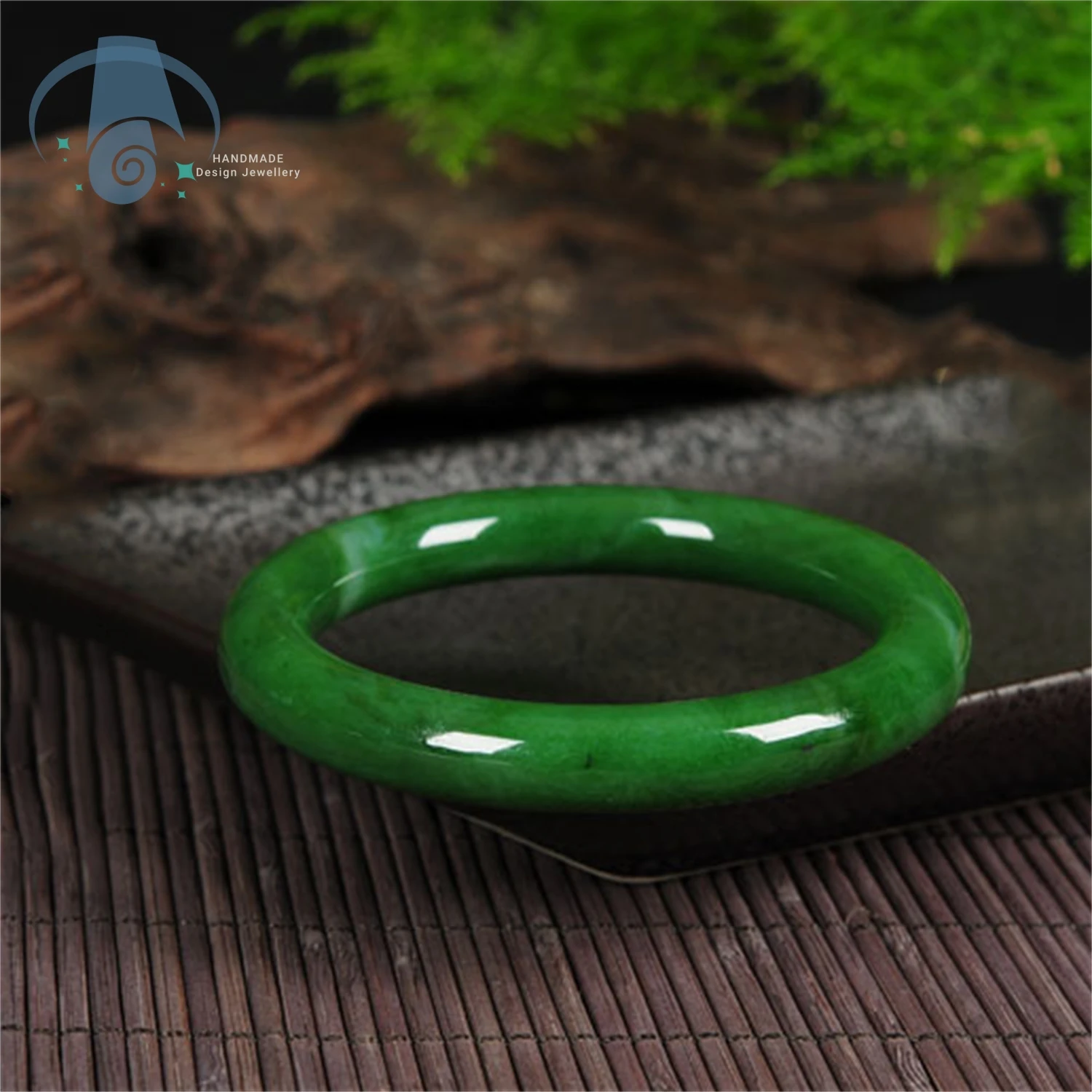 Natural Hetian Jade Bangle Spinach Green Old Pit Round Slender Bracelet for Women Classic Elegant High Quality Charming Jewelry