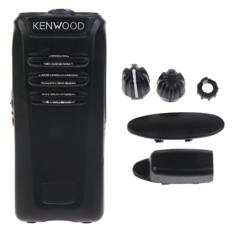 Zestaw Cangkang Penutup degan Refurb Kenop Kompatibel untuk Aksesori Radio Walkie-talkie Kenwood NX340 NX240