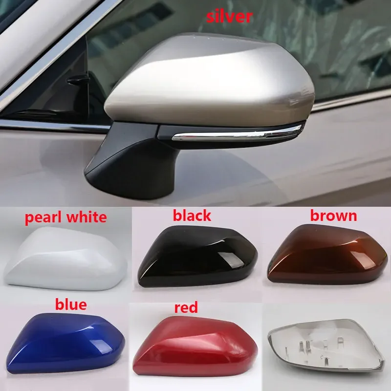 For Toyota Camry 2018 2019 Auto Wing Door Side Mirror Cover Cap Outside Rear View  Housing Case Shell