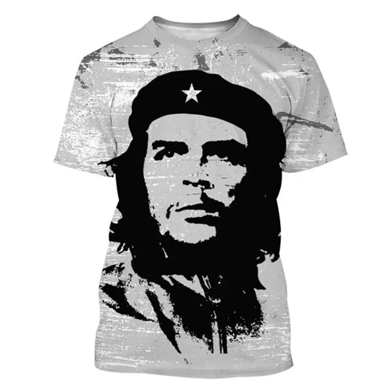 Che Guevara 3D Print T-Shirts Men Women Street Style Casual Short Sleeve T Shirt Oversized Harajuku Y2k Tops Tees Kids Clothing