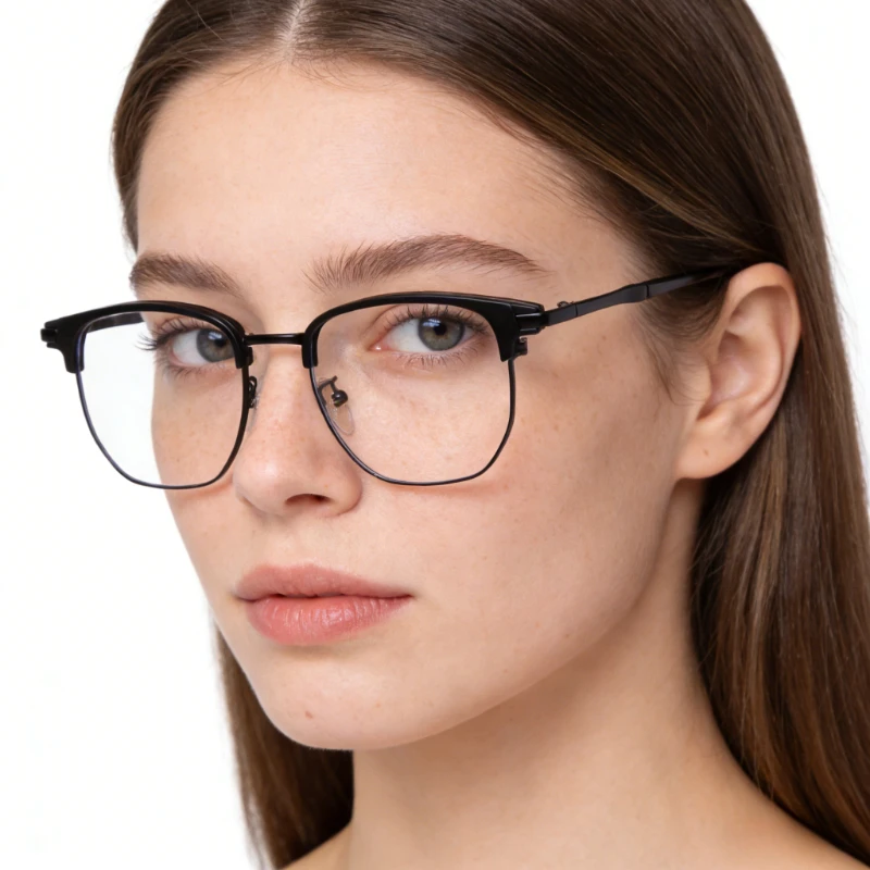 

Очки ZXIAC 2026: Новые, повседневные, полуоправные, унисекс, с защитой от синего света, легкие, в металлической оправе, оптом