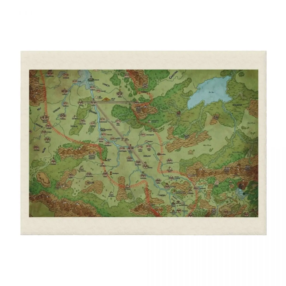 

Southern Peloria Map by Darya Makarava Throw Blanket For Sofa Thin Thermal Blankets Sofas Of Decoration Stuffeds Blankets