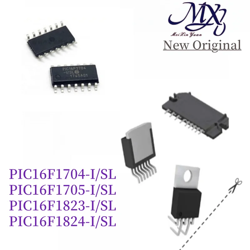 MXY New PIC16F1704-I/SL PIC16F1705 PIC16F1823 PIC16F1824 PIC16F1704 PIC16F1705 -I/SL IC MCU Chip SOP