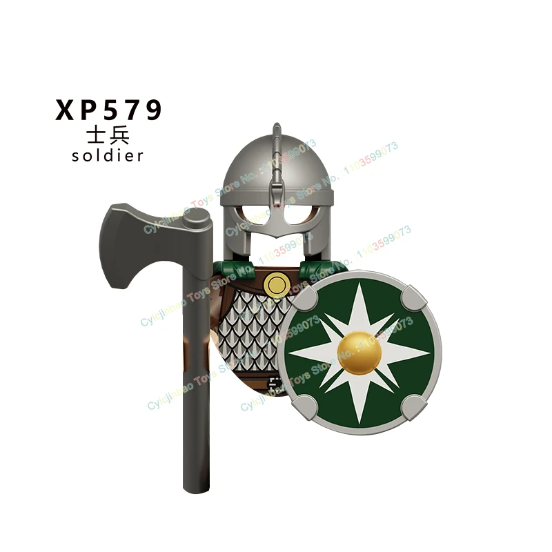 Chevaliers anciens médiévaux, soldat princesse, chevaux de guerre, briques, armure, accessoires d'armes, figurines, bloc de construction, jouet pour enfants