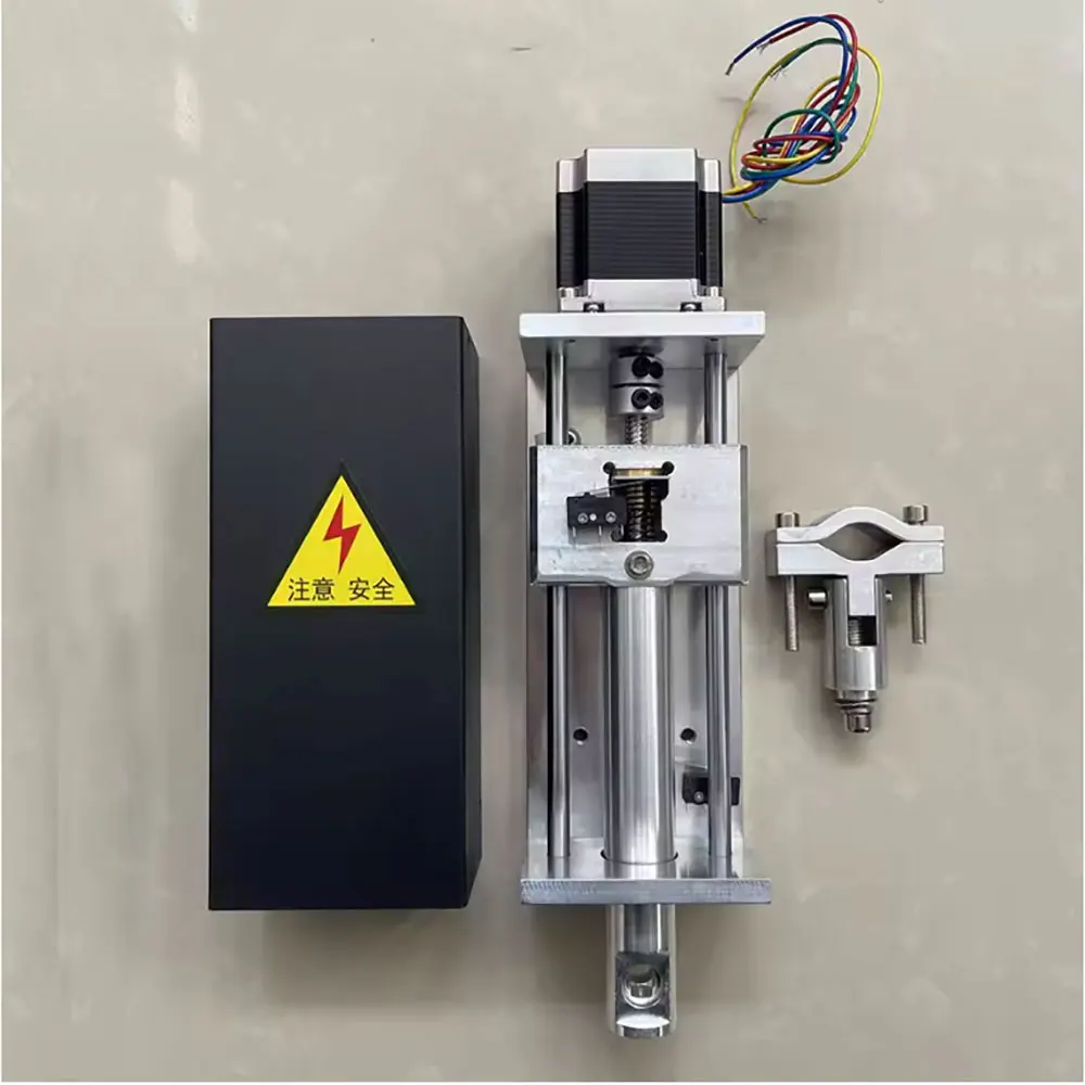 CNC Nema23 stepper motor 100mm working stroke CNC flame plasma cutting lift Z axis + matching small fixture