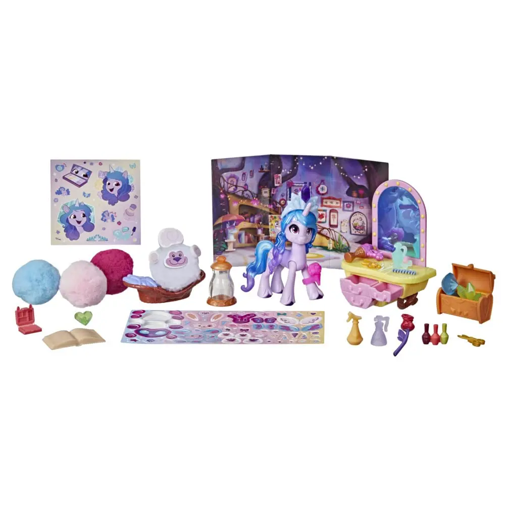 My Little Pony A New Generation Movie Story Scenes Mix and Make Sunny Starscout Izzy Moonbow 3 Inch Pony 25 Accessories Kid Toys