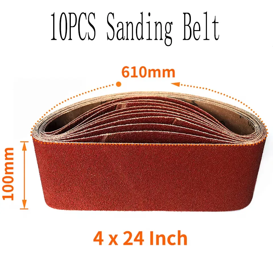 10Pcs/Set 100*610 mm Sanding Belts 4