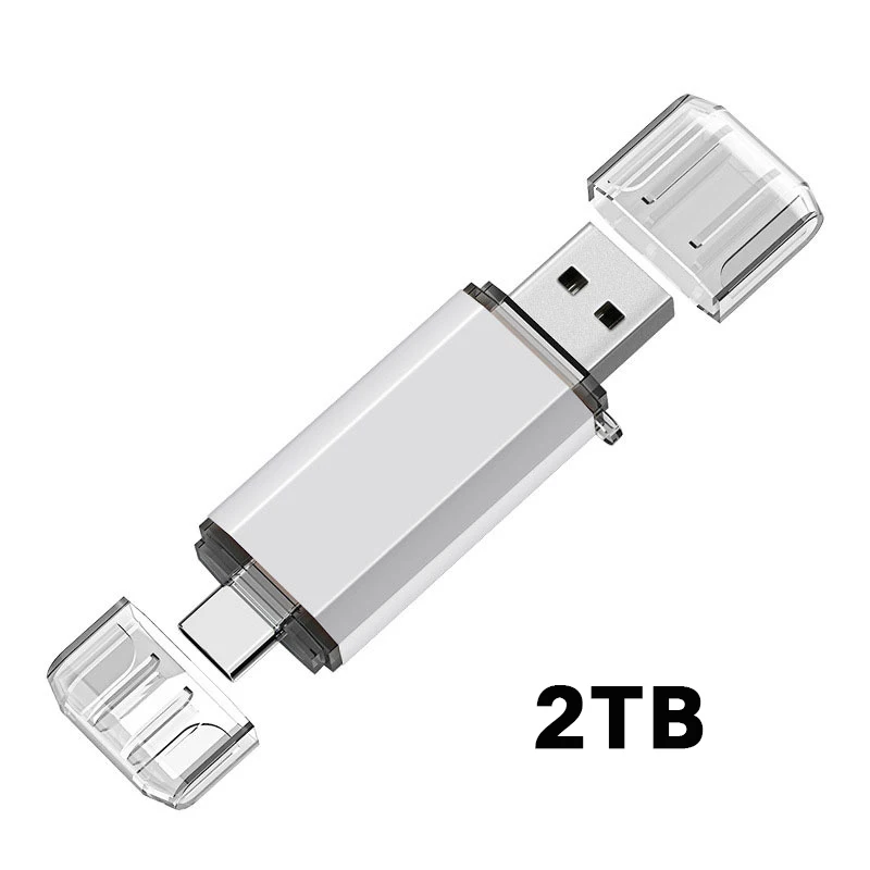 2-in-1-Flash-Laufwerk 16 TB OTG USB 2.0 Typ C High-Speed-Pendrive-Speicherstick für iPhone, Samsung, Android, Laptop