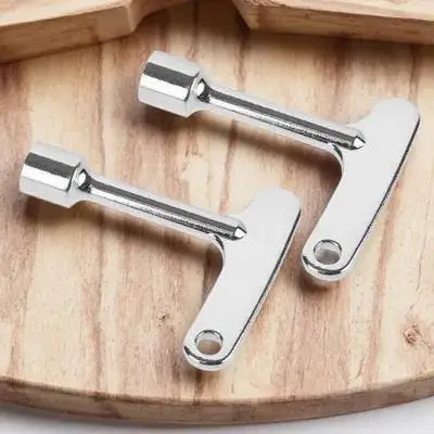 

2pcs Alloy Socket Key For Metal Trash Can Outdoor Sturdy Lock Keys Reusable Security Spanner Peel Box Utility Keys For