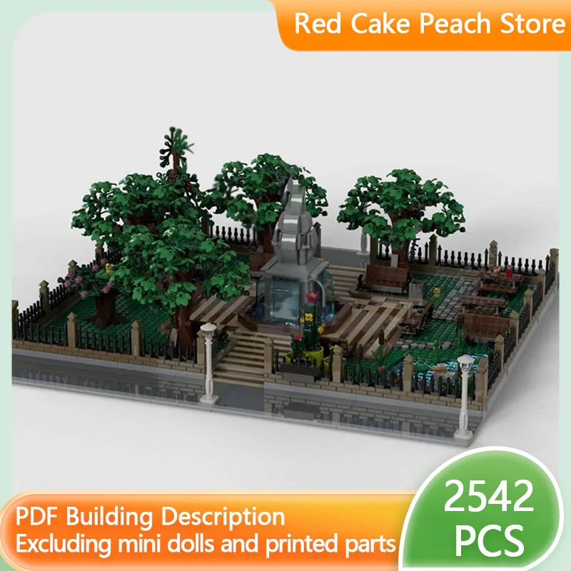 

City Street View Model MOC Building Bricks Large Forest Park Modular Technology Children Holiday Gifts Assemble Toys Suit