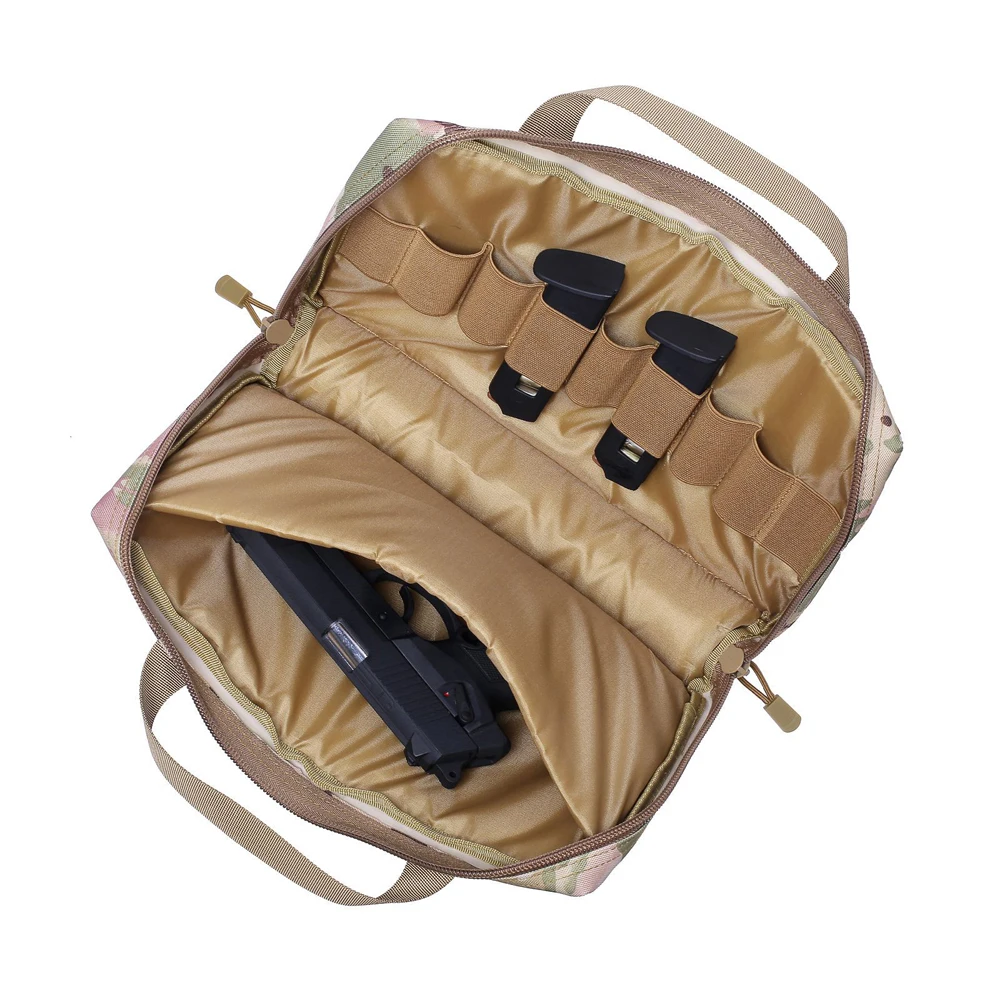 Tas Pistol Taktis casing Universal tas penyimpanan Pistol tersembunyi kantong majalah Aksesori berburu tas penyimpanan serba-serbi