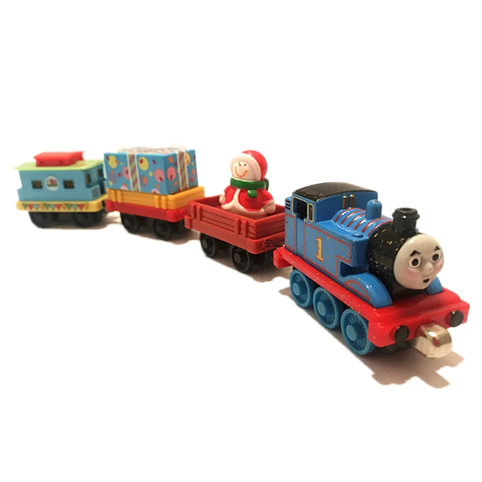 توماس والأصدقاء ألعاب القطار المغناطيسي للأولاد عيد الميلاد نمط معدني دييكاست 1:43 بيرسي إدوارد دونالد هنري قاطرات نموذج هدية