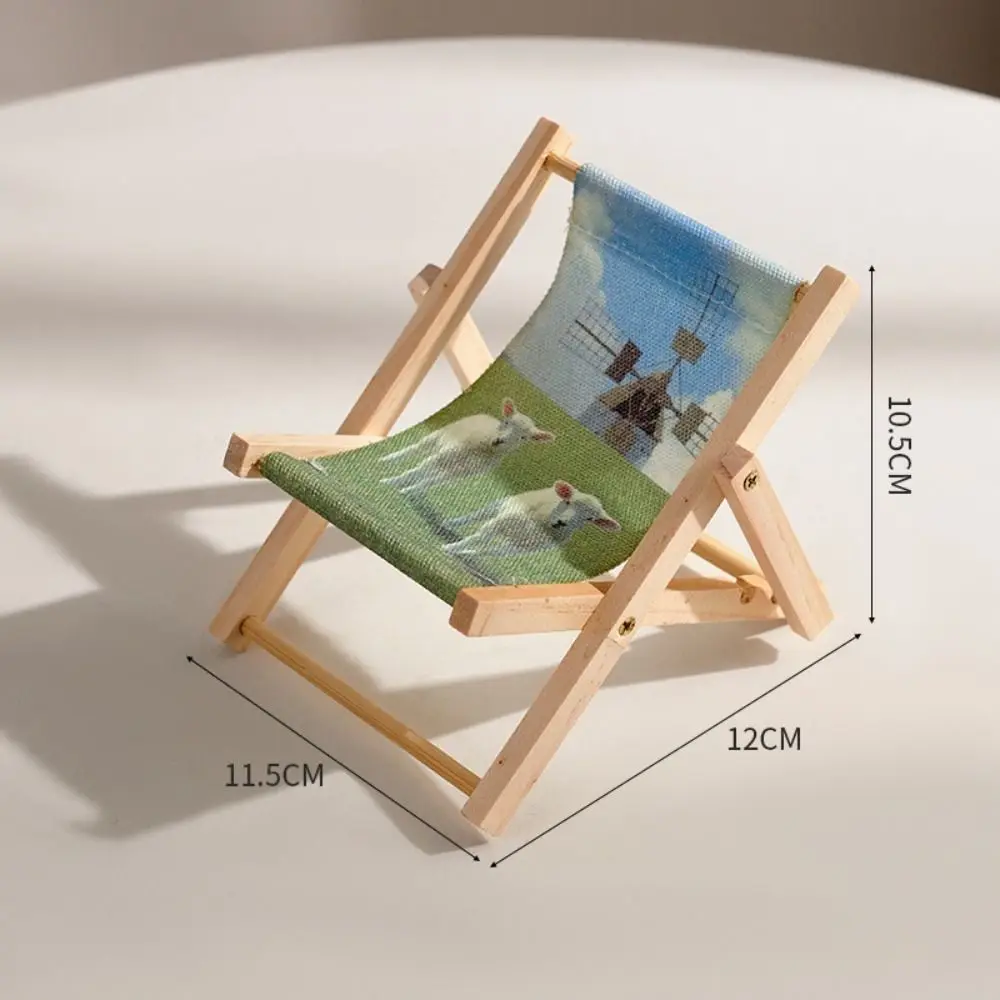 

Beach Chair Shape Beach Chair Mobile Phone Bracket Stable Not Easy Deform Mobile Phone Holder Mini Multi-function