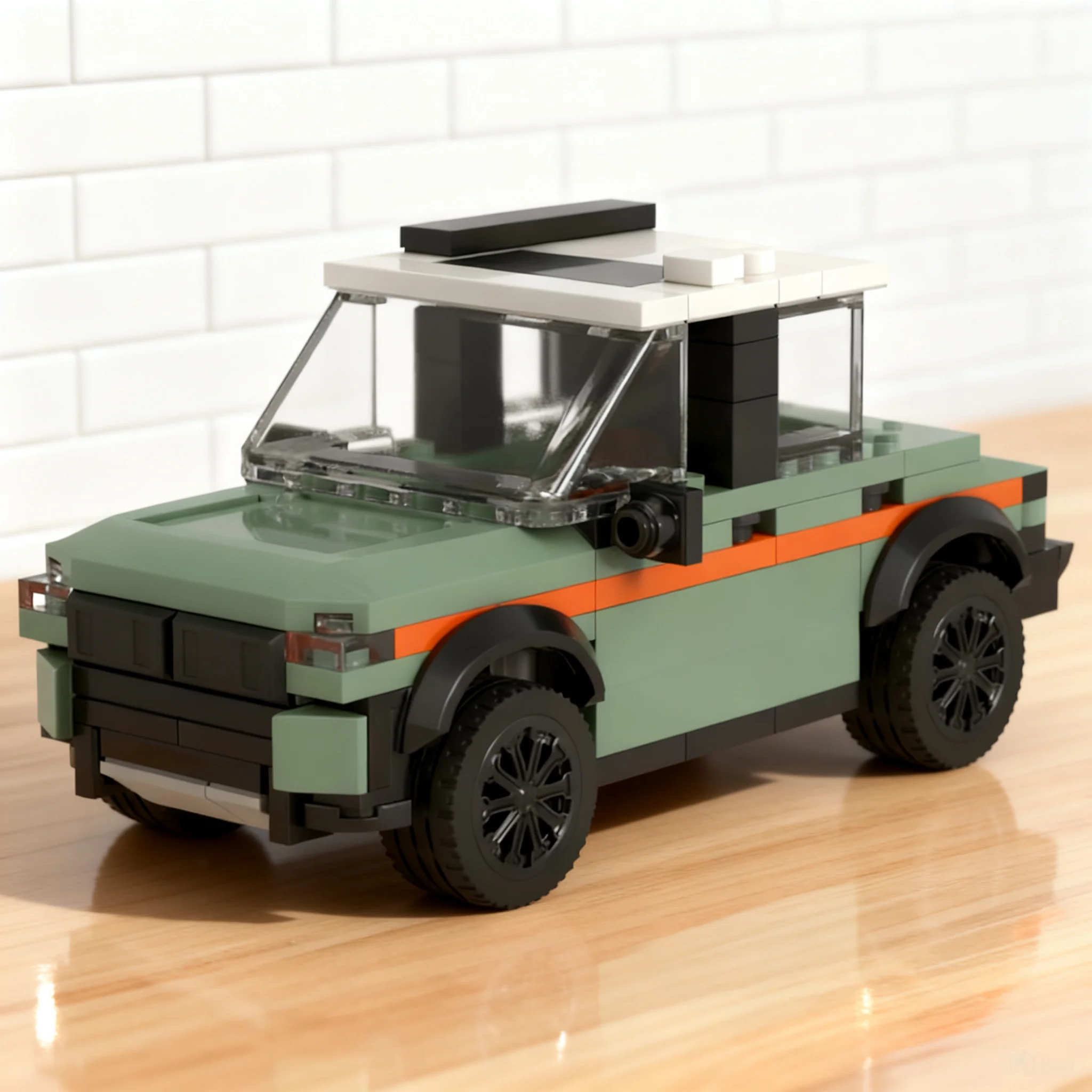 246pcs MOC Toyotaes Land Cruiser City Traffic Model Building Blocks Christmas Gift Construction Toys Education Creative Art