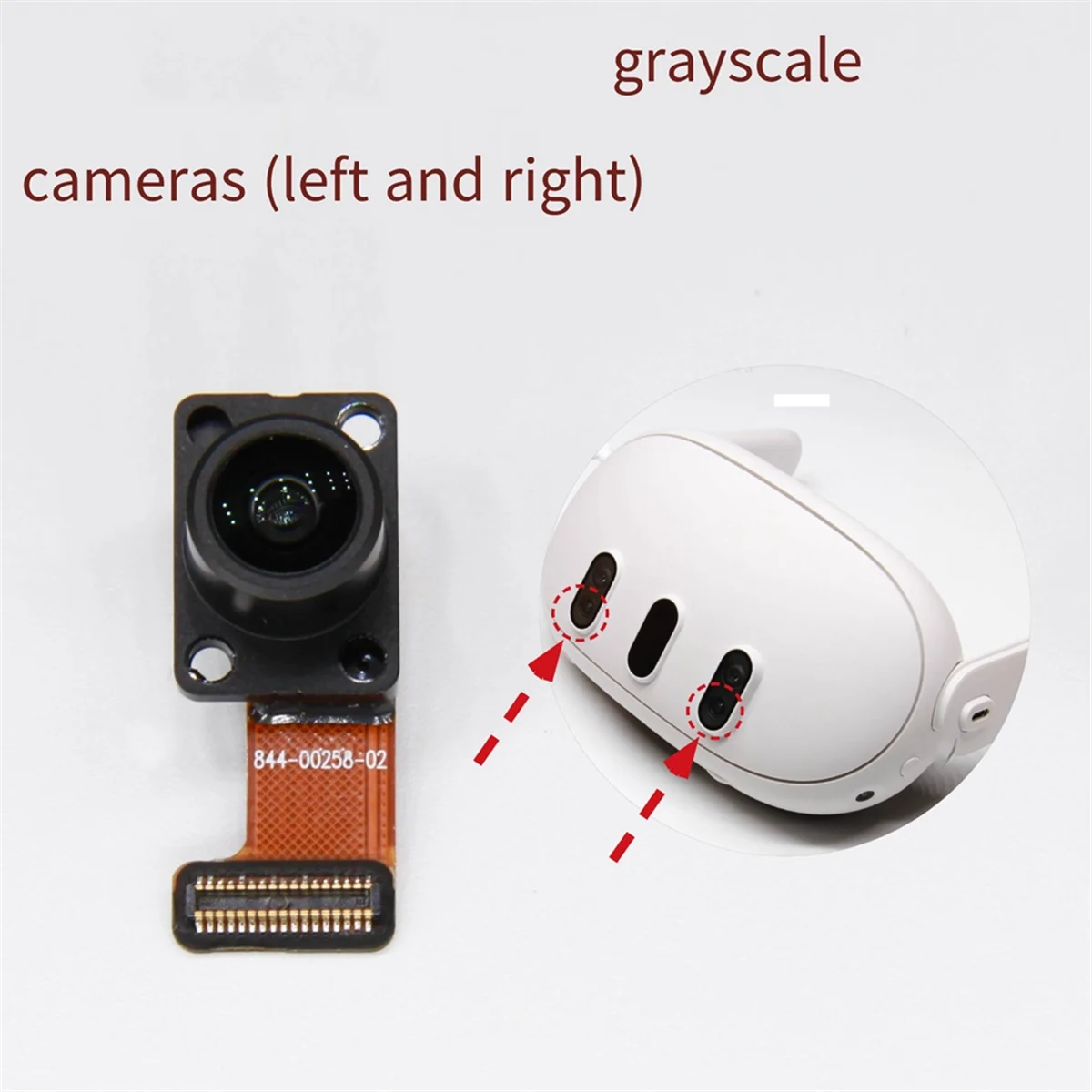 POP-lSLAM Grayscale Camera for Oculus Quest 3 VR Headset Grayscale Recognition Camera Replacement Part for Meta Quest