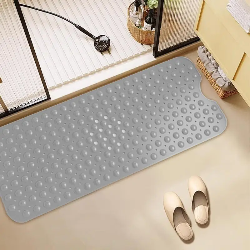 욕실 샤워 매트 욕조 패드, 가정용 욕실 미끄럼 방지 패드, 배수 구멍 및 흡입 컵, 욕조 마사지 발 패드