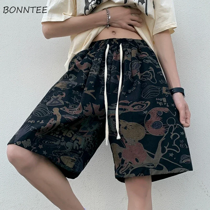 

Летние шорты-карго, мужские мешковатые красивые повседневные шорты с принтом, универсальные, для отдыха, пляжа, в американском стиле, индивидуальная модная уличная одежда Шорты