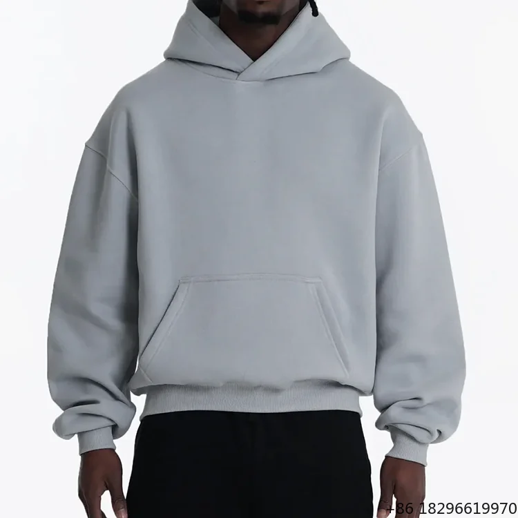 cotton-breathable-plain-dyed-oversize-plus-size-casual-pullover-hoodie