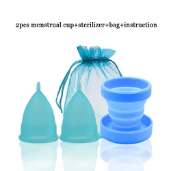 3 stücke Frauen Menstruation tasse medizinische Klasse Periode Tasse Hygiene Copa Menstruation de Silikon Medica wieder verwendbare weibliche Menstruation Schüssel