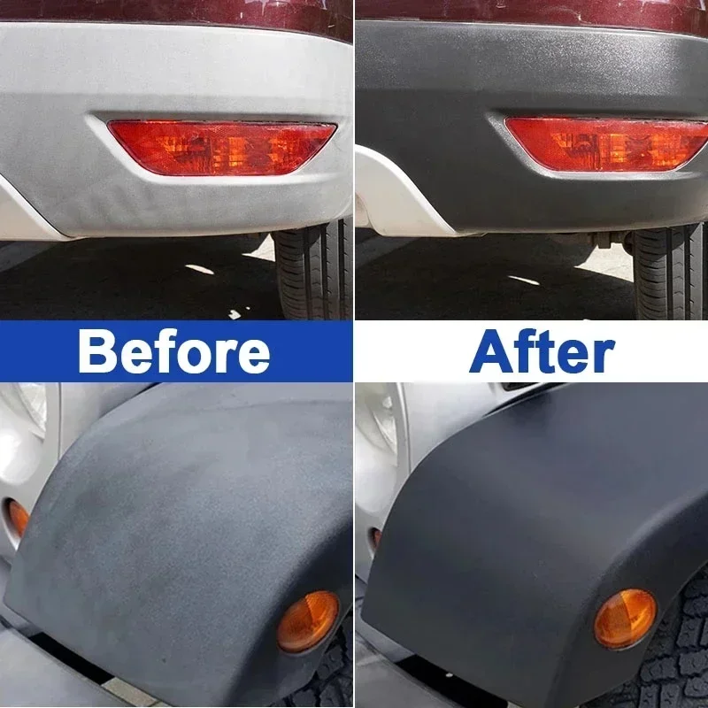 Plastic Restore Revitalizer - Longlasting Coating for Car Rubbers & Black Shine image 2