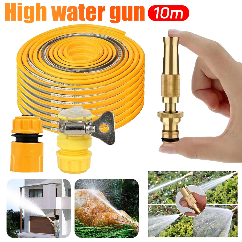 

High Pressure Car Washing Spray Gun with 10m Hose Garden Water Gun Multifunctional Portable Car Washer for Garden Watering