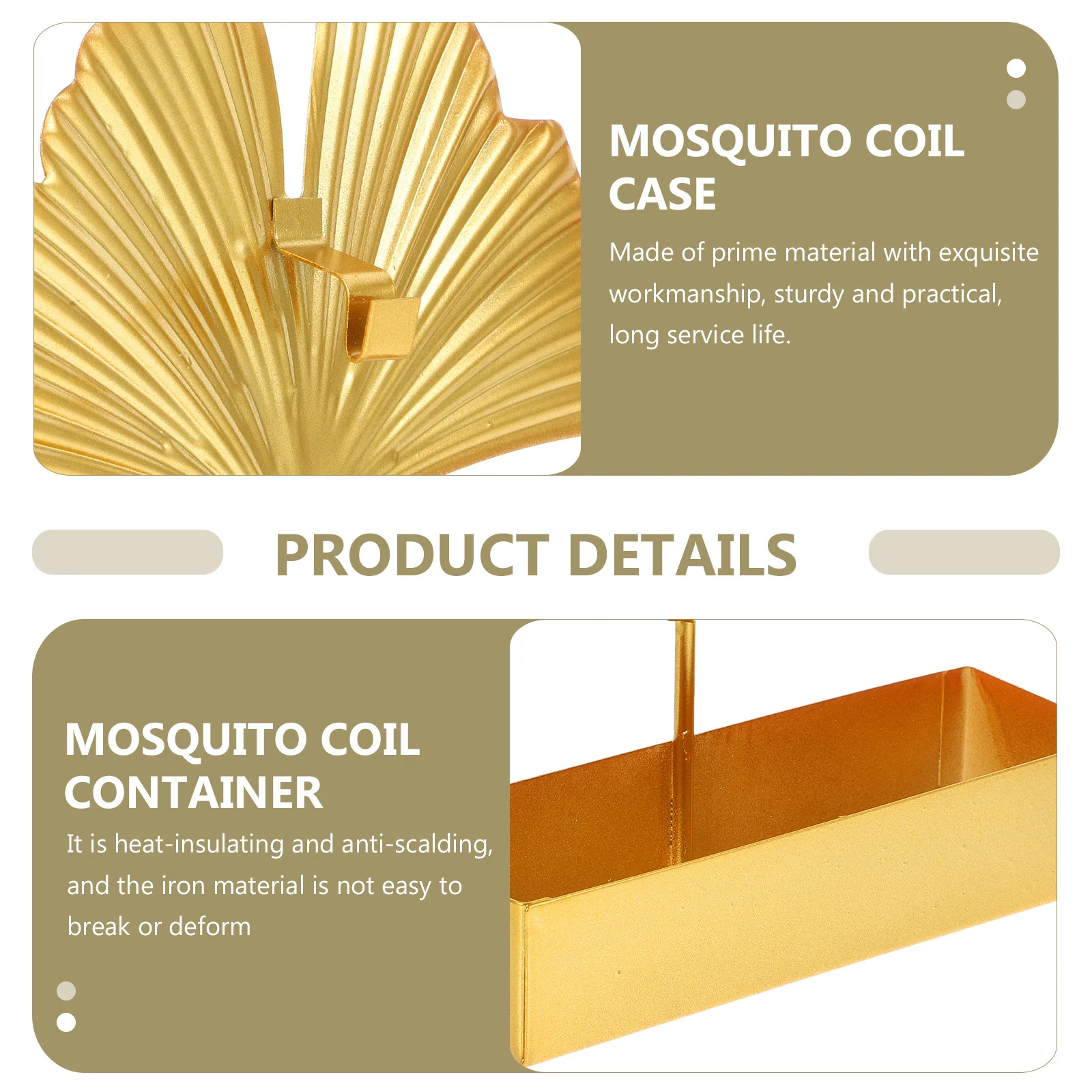 

Holder Iron Material Ginkgo Leaf Shape Hanging Desktop Decor Sturdy Wear Resistant Incense Stand