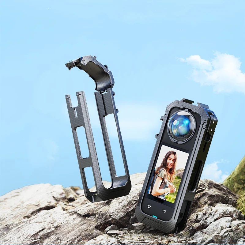 

Sport Camera Plastic Frame for Insta360 X5 Bezel Magnetic Quick Release Interface Protective Case