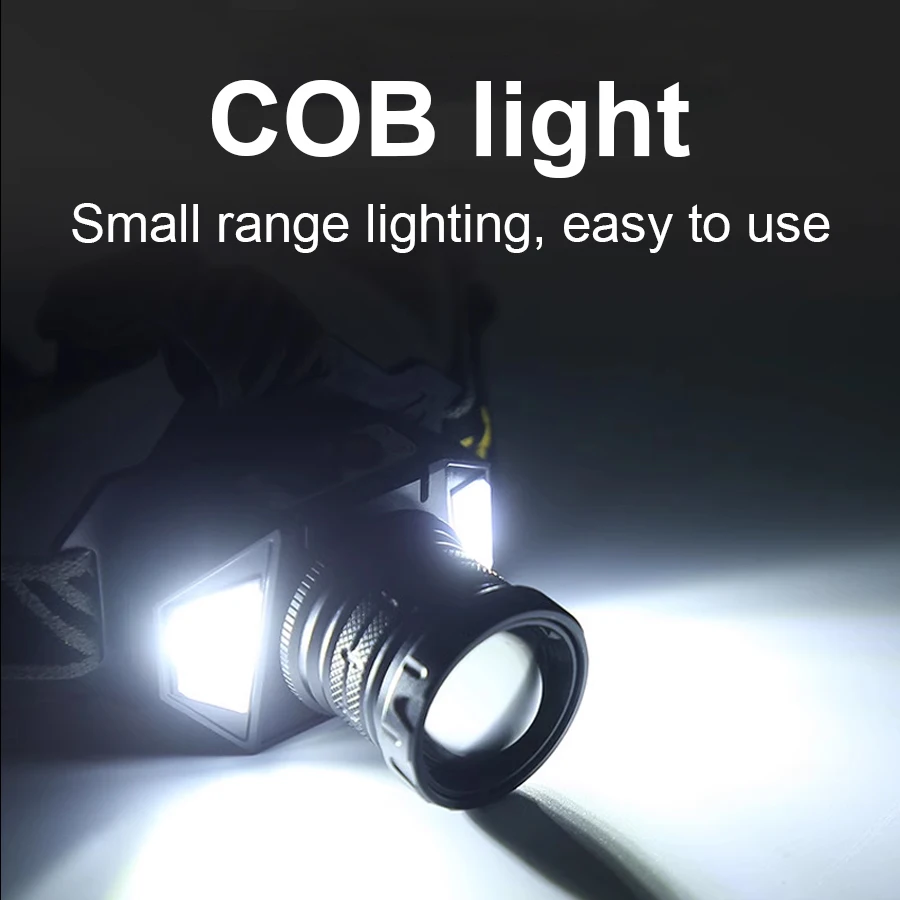 High Power LED Head Flashlight USB Rechargeable Head Lantern Zoomable Super Bright Headlamp Waterproof Camping Fishing Head Lamp