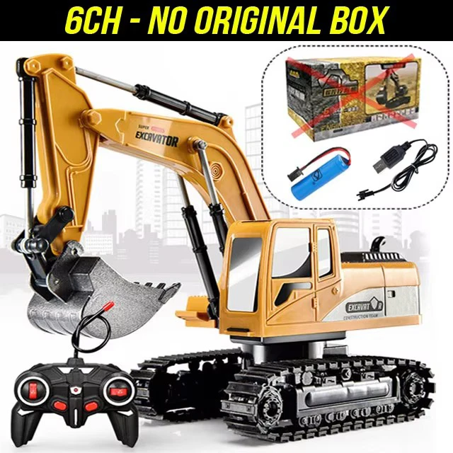 RC Graafmachine 2,4 Ghz 6 Kanaals 1:24 RC Techniek Auto Legering En Plastic Graafmachine Jongen Speelgoed 6CH En 5CH RTR Voor Kid Kerstcadeau