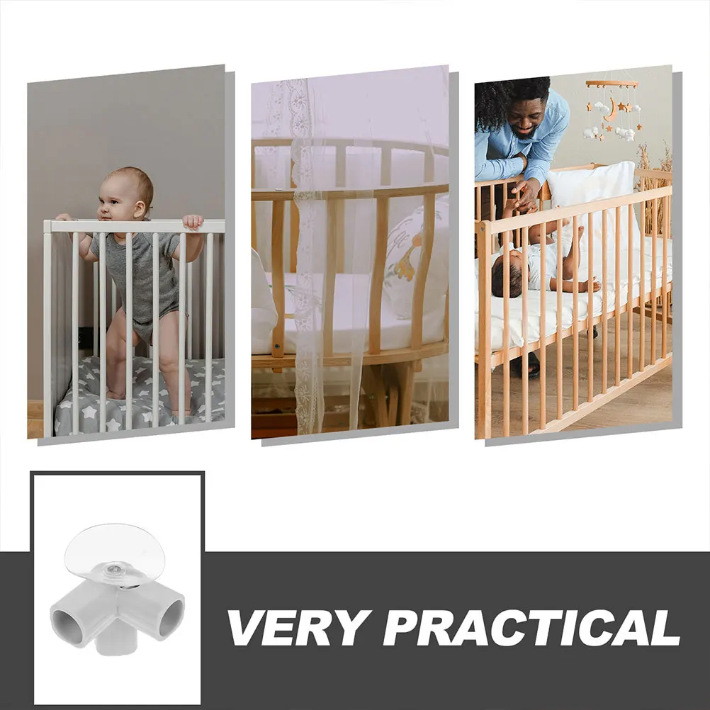 8Pcs Baby Playpen Replacement Connectors Elbow Tee Pipe Fittings Indoor Safety Gear Plastic Pipe Connectors 0.866 Inch Diameter
