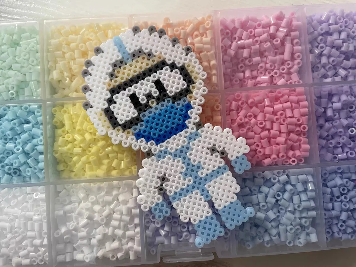 Mini Perler Hama Beads, Contas de Ferro para Crianças, DIY Puzzles, Brinquedo Presente Artesanal, Alta Qualidade, 2.6mm, 1000Pcs por Saco