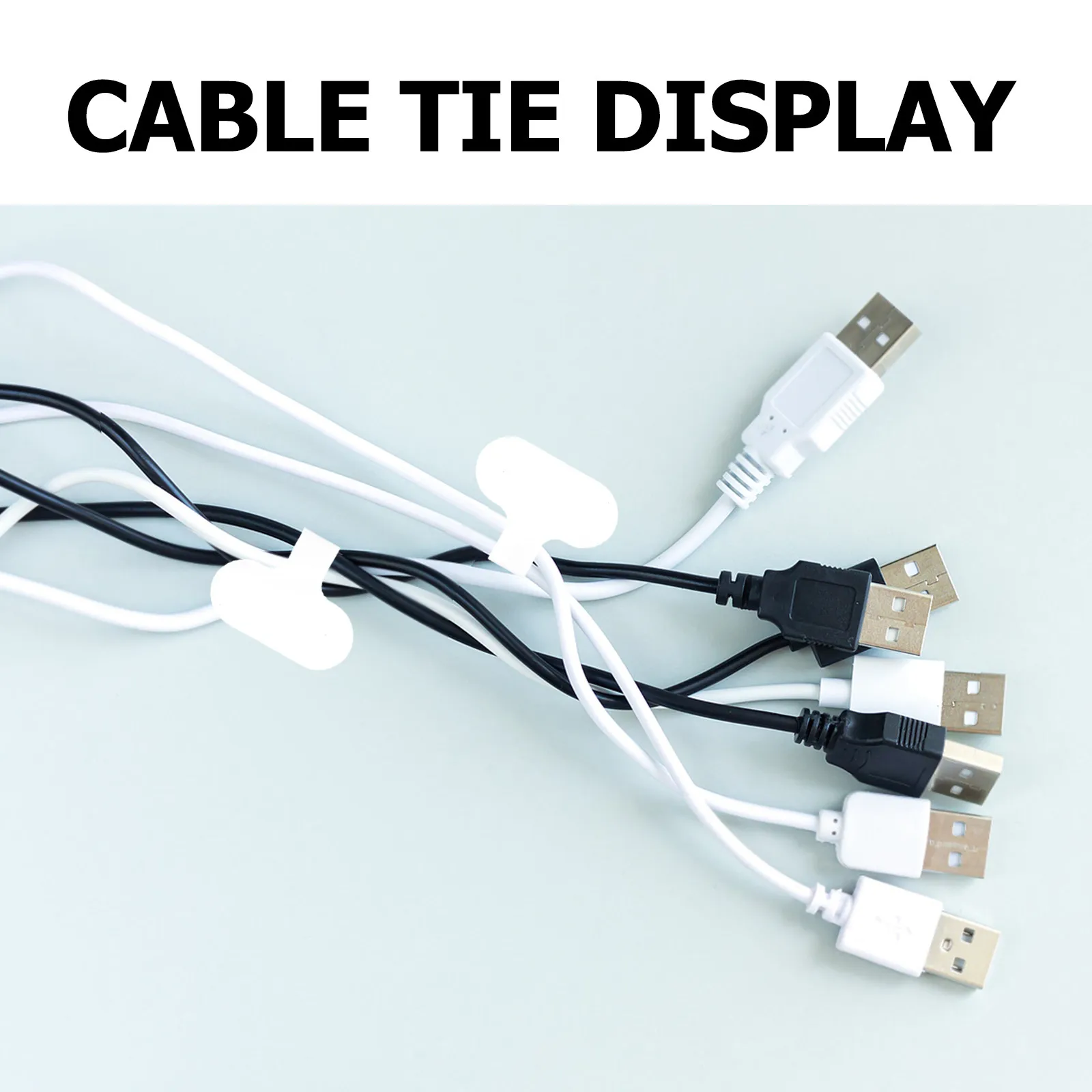 40Pcs Cable Labels Writable Self Adhesive Waterproof Cable Tags Tear Resistant Wire Markers for Electronics Cord Management