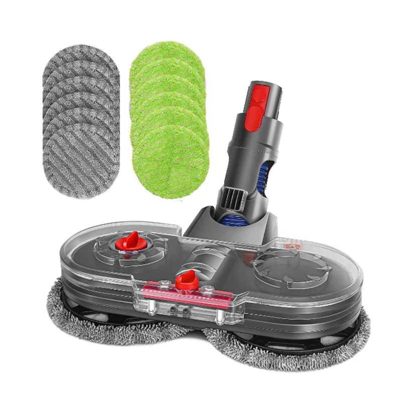 For Dyson V15 V11 V10 V8 V7 Vacuum Cleaner Electric Mop Head Attachment With Detachable Water Tank 12 Reusable Mop Pads