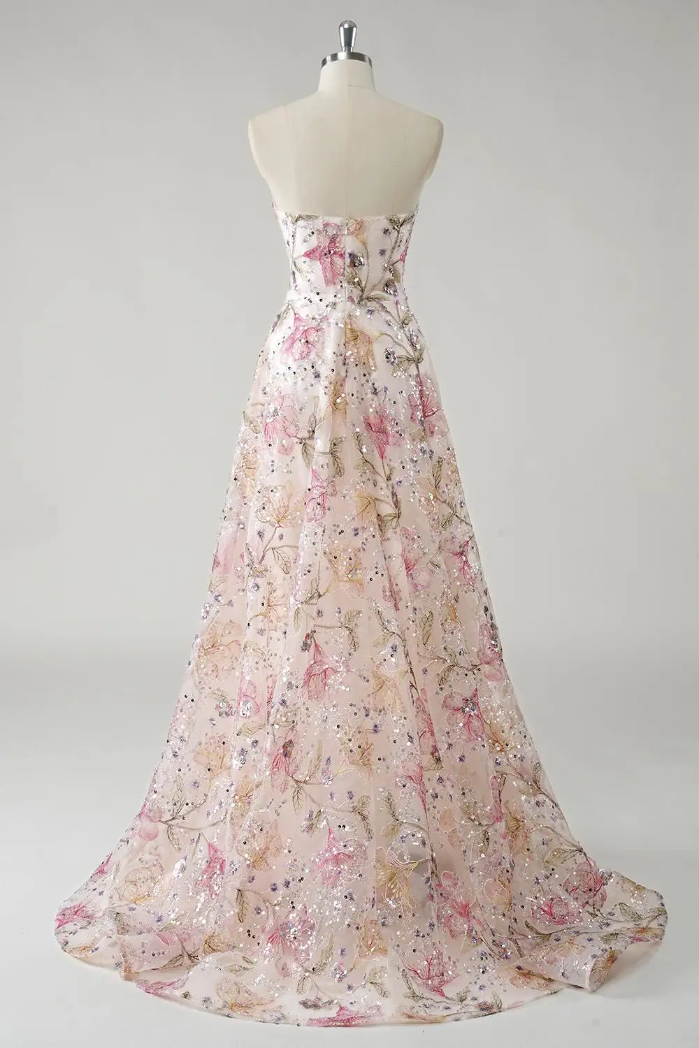 Elegant Prom Dresses 2026 A Line Women Strapless Evening Dress Lace Long Dresses for Woman Bead Embroidery Birthday Dresses