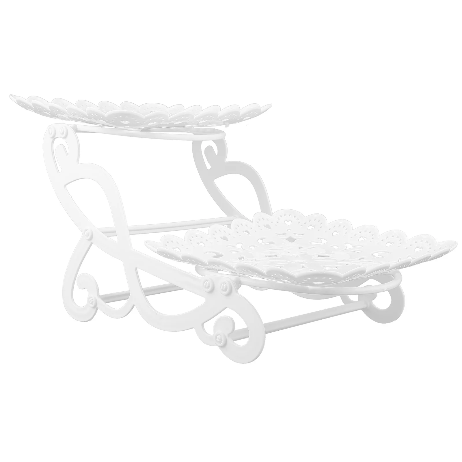 

Cake Display Figurine PP Material Sturdy Glossy Finish Easy Install Disassemble Perfect Parties Baby