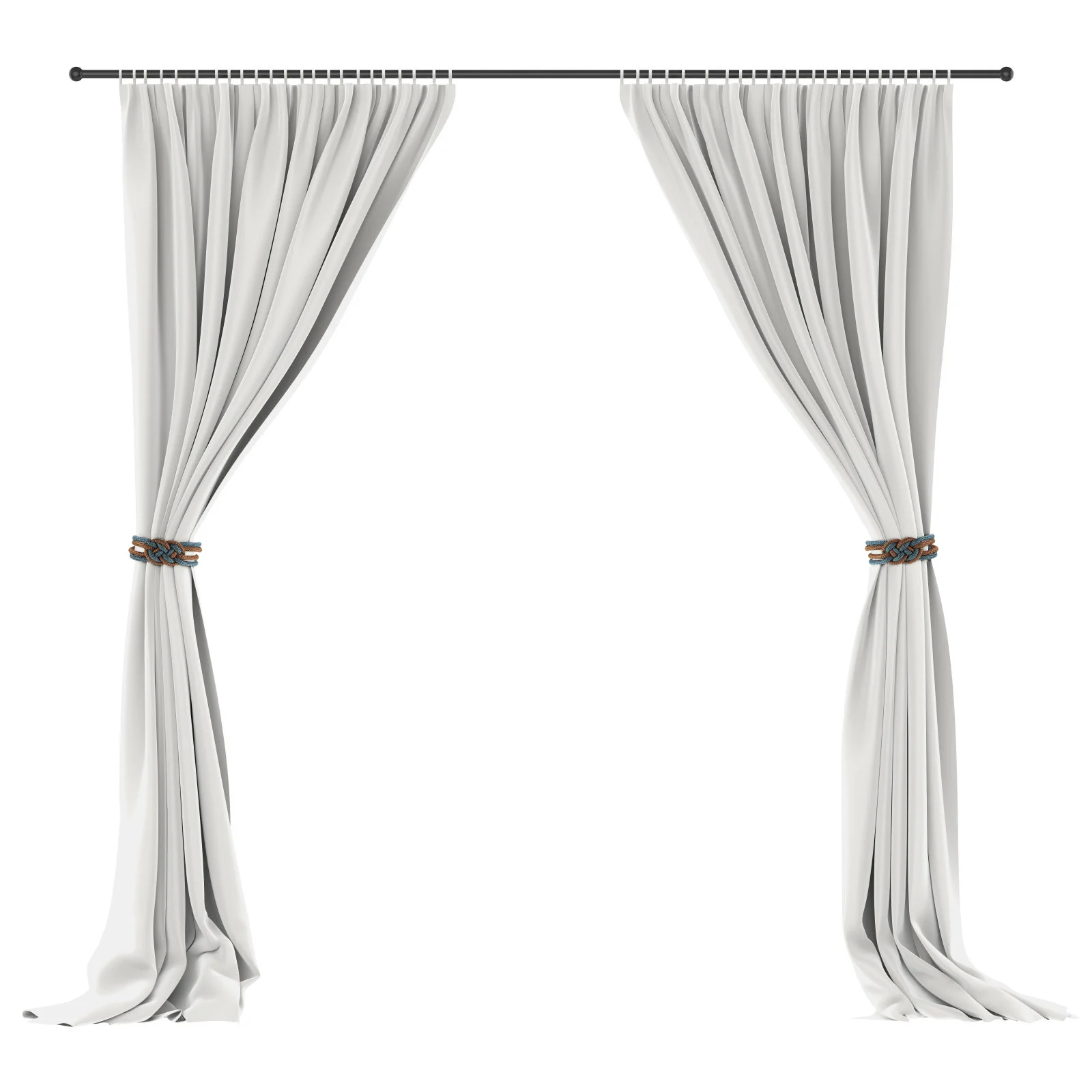 

2 Pcs Decorate Curtain Buckle Strap Window Curtains Home Cotton Rope Ties Tieback