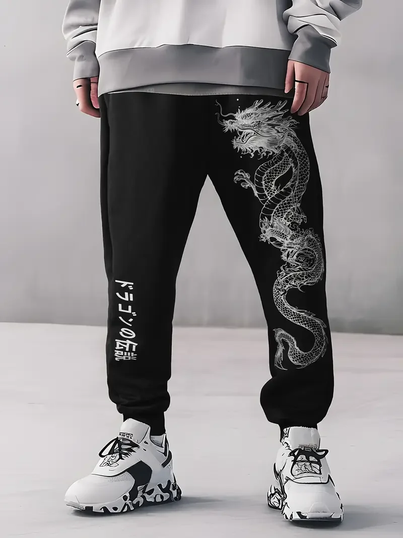 

2025 Men's Gothic Print Casual Jogging Sport Pants Multifunctional Couple Pants Fashion Hip Hop Pants Comfortable Sport Pants