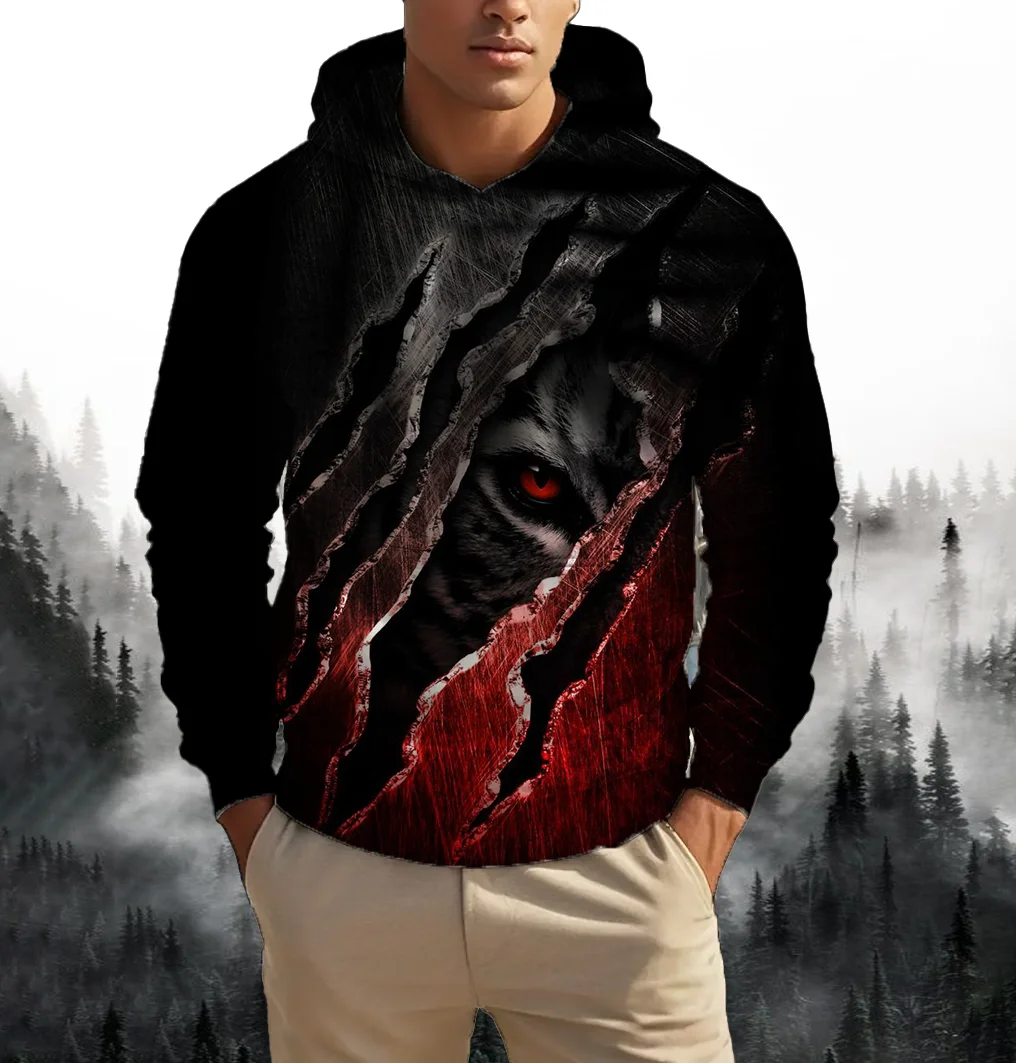 Рисунок 4 - Мужские толстовки с 3D принтом золотого льва