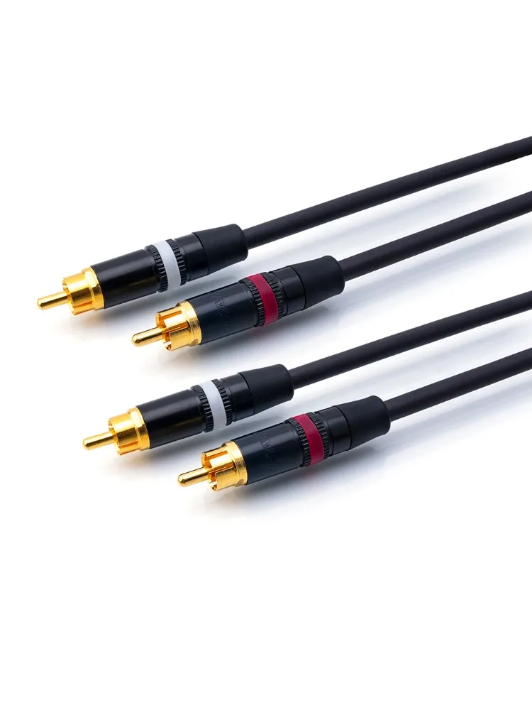 ▲ Japoński kabel audio Mogami 2964 OFC, podwójnie ekranowany, 2RCA do 2RCA, cyfrowo-analogowy, Hifi AV, czerwono-biały, do DAC, wzmacniacza, głośnika — zdjęcie produktu 5