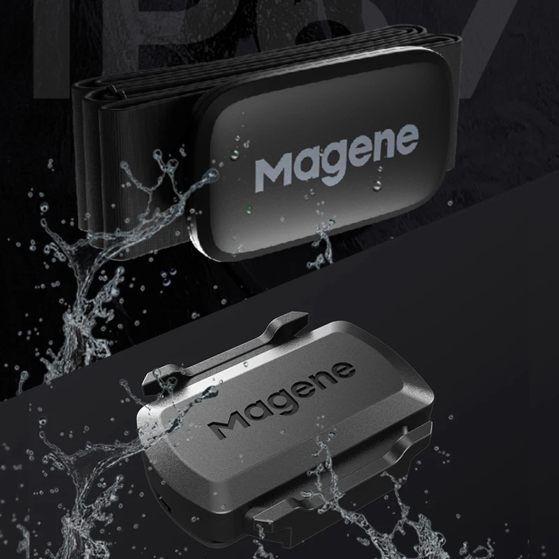 Magene S3+ Bicycle Speed/Cadence Sensor and H64 Heart Rate Monitor ANT+Bluetooth Wireless Speedometer Bike Sensor