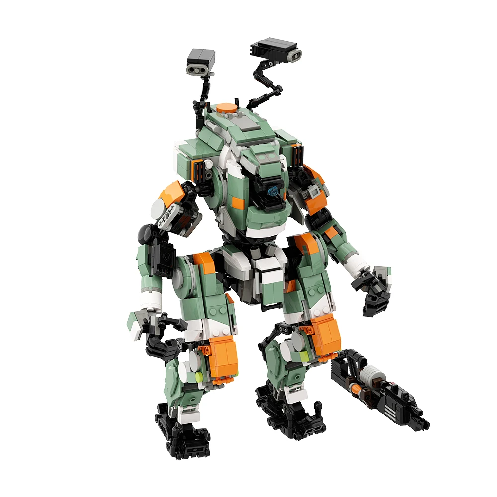 Gobricks MOC Vanguard-class Titan From Titanfall 2 Building Blocks Creative Expert Mecha Game Bricks Toys Child Expert Robot