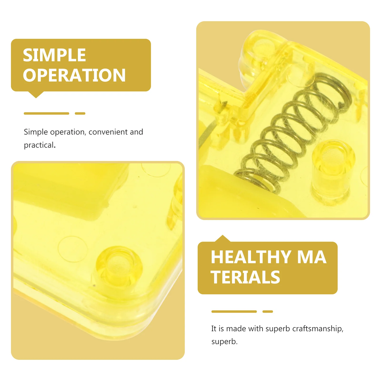 

3Pcs Sewing Needle Threader Yellow Smooth Safe PP Material Ideal for Hand Sewing Embroidery Crafting DIY Knitting Quilting