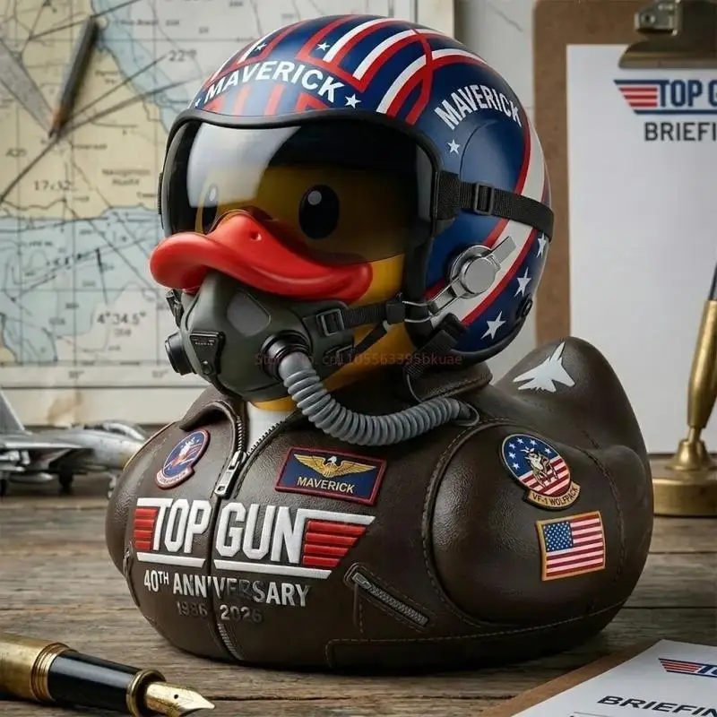 

Top Gun 40th Anniversary Pilot Duck Cosplay Collectible Figurine 2026 Movie Fan Exclusive Gifts Desktop Ornament collection