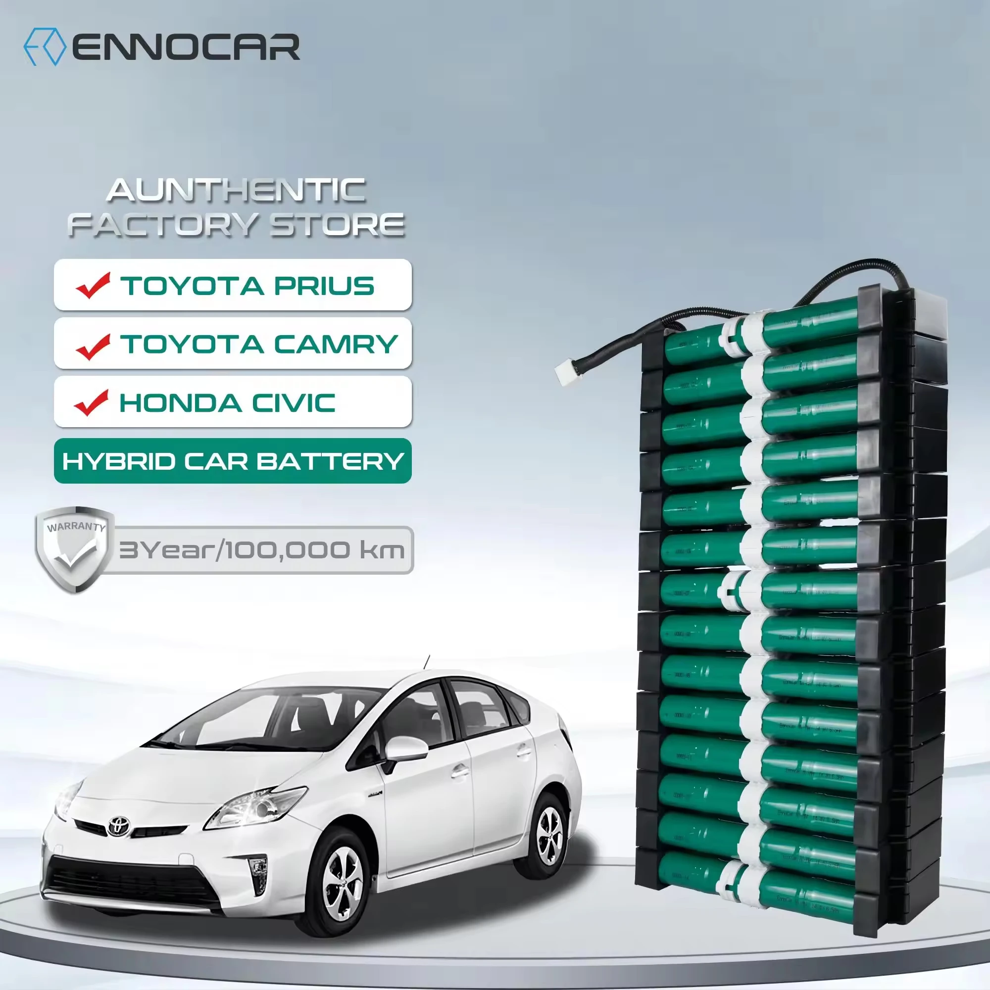 

EnnoCar Wholesaler Brand Original Ni-MH 14.4V 7.2V 6.5Ah Replacement Hybrid Battery Gen2 Gen3 For Prius Camry Car Hybrid Battery