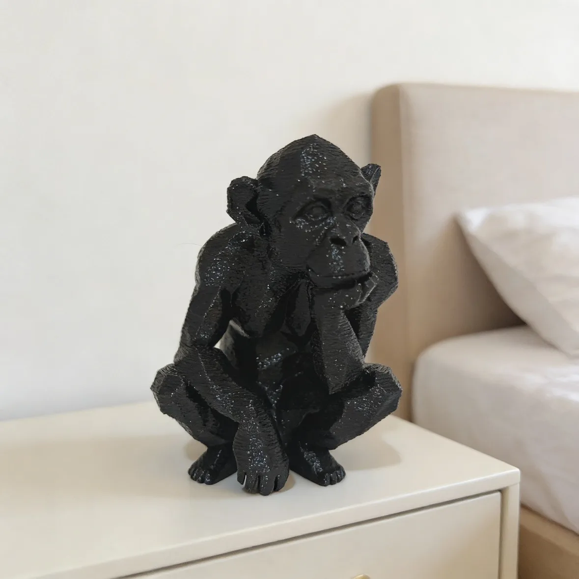 Gorilla Ape Man Thinker Statue Decoration, Realistic Styling Design - Home Decoration Festival Home Decoration Ornament