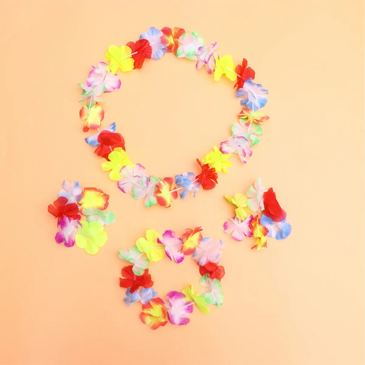 

Dressy Blouses for Women Flower Garland Luau Party Skirt Hawaiian Set Child Banquet
