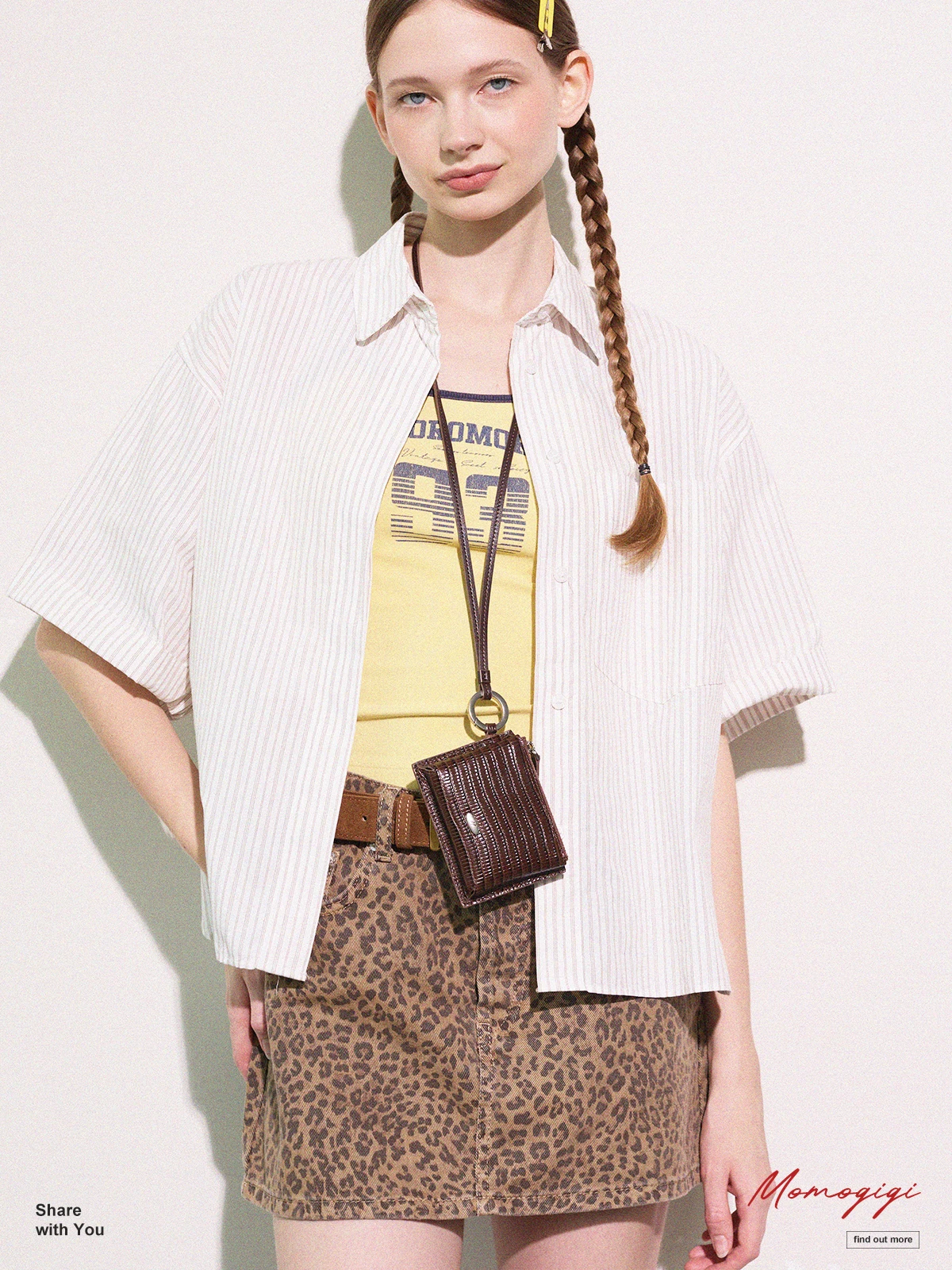 Momogigi Original Lizard Pattern Series Top Layer Cowhide Leather Necklace Wallet Card Holder Key Case Vintage American Style