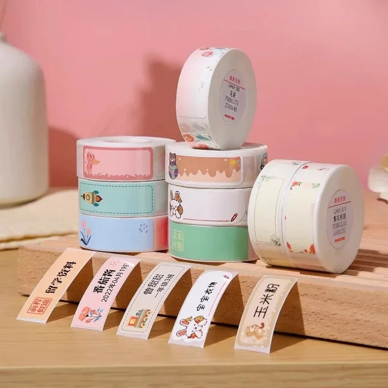 Niimbot D110/D11/D101/H1S/H1 Label Printing Paper Color Self-Adhesive Name Stickers Thermal Sensitive Waterproof Price Label