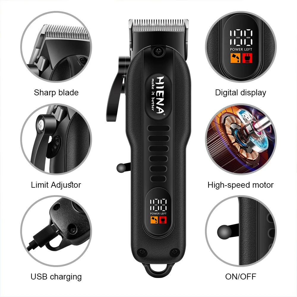 eletrodomésticos Máquina de corte de cabelo aparador de barba 	 Máquina de corte de cabelo masculina Máquina de cortar cabelo Barber shop máquina de barbear para homens