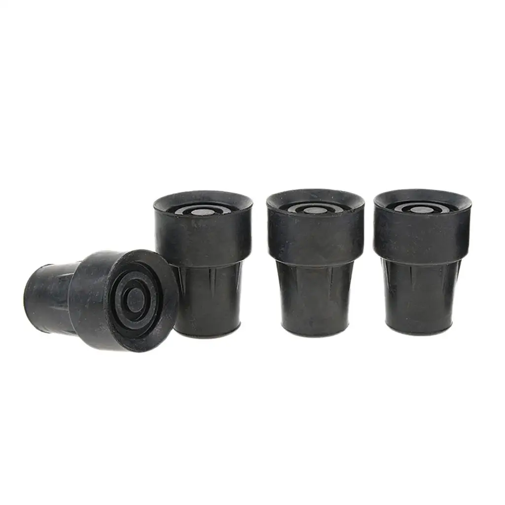 

4pcs Stick Cane Crutch Pad Heavy Duty Ferrules End Bottoms 19mm/16mm